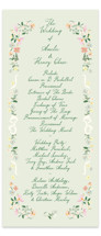 spring draped garland Wedding Programs