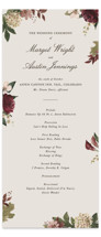 Verdant Wedding Program Cards 