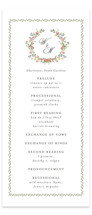 Monogramed Wedding Programs
