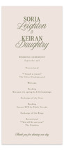 Soria Wedding Programs
