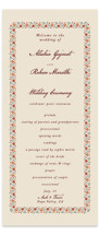 Mughal Gardens Wedding Programs