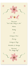 Romantic Tropical Wedding Wedding Programs
