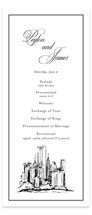New York Skyline Wedding Programs