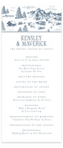 Mountain Toile Wedding Programs