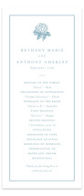 Hydrangea bloom Wedding Programs