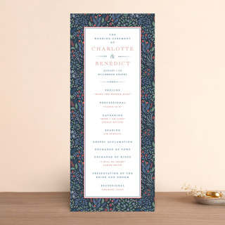 Woodland Garden Wedding Programs