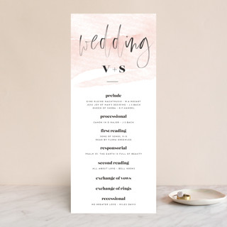 thespian Wedding Programs