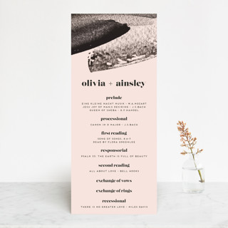 Vignette Wedding Programs