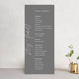 printed Wedding Programs