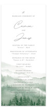 Over the mountains Wedding Programs