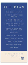 two toned Wedding Programs