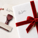 Personalized Name Gift Wrapping Stamp | Christmas Gift Tag Stamp Rubber Stamps