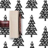 DIY Holiday Wrapping Paper Stamp | Christmas Gift Tag Stamp Rubber Stamps