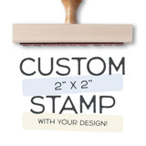 Custom Rubber Stamp | 2x2 Wedding Logo Stamp | Send Your Design Rubber Stamps
