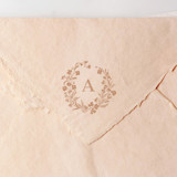 'Alpine Meadow' Custom Monogram Stamp Rubber Stamps
