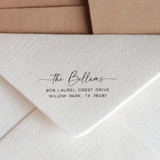 Custom Calligraphy Return Address Stamp | Personalized Self-Inking Stamp Address Stamps