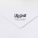 Retro Script Stamp - Vintage Signature Address Stamp | Self-inking Stamp Address Stamps