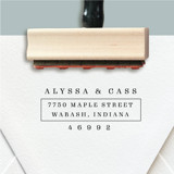 Custom Mid Century Modern Return Address Stamp | Simple and Classic Address Stamps