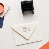 Elegant Script Return Address Stamp | Self-Inking Stamp Address Stamps