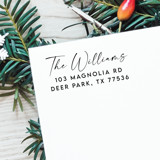 Family Name Address Stamp Classic |  Self Inking Return Address Stamp Address Stamps