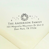Wreath Address Stamp | Self Inking Return Address Stamp Address Stamps