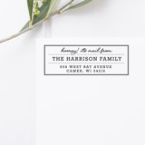 Retro Return Address Stamp, Self Inking Rectangle Address Stamps