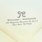 Ribbon Bow Address Stamp | Self Inking Return Address Stamp Address Stamps