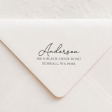 Delicate Signature Stamp  | Wood Handle Stamp Address Stamps
