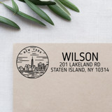 Custom New York Address Stamp | Self-Inking | Black Ink Address Stamps
