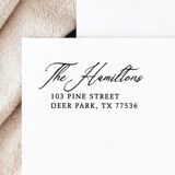 Classic Calligraphy Address Stamp | Self-Inking Return Address Stamp Address Stamps