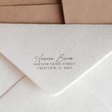 Personalized Handwriting Script Address Stamp - Self-Inking Address Stamps