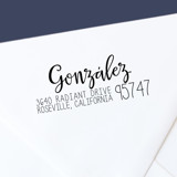 Personalized Modern Script Self-Inking Return Address Stamp Address Stamps