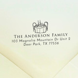 Dinner Party Address Stamp | Self Inking Return Address Stamp Address Stamps