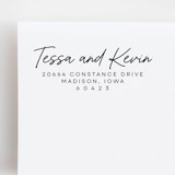 Two Names Stamp - Couples Script Address Stamp | Self-inking Stamp Address Stamps