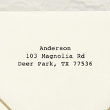 Simple Family Address Stamp | Self Inking Return Address Stamp Address Stamps