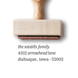 Custom Return Address Stamp | Modern & Timeless Stamp | Wooden Rubber Stamp Address Stamps