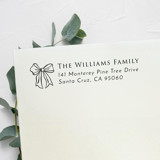 Luxe Bow Stamp | Self Inking Return Address Stamp Address Stamps