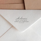 Personalized Address Self-Inking Stamp with Elegant Calligraphy Address Stamps