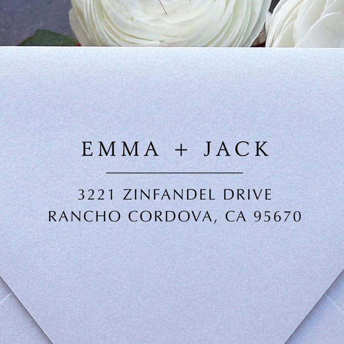 Modern Couple Address Stamp Self Inking Return Address Stamp Address