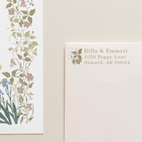 SELF-INK 'Wild Clematis' Address Stamp | Pebble Beach Ink Color Address Stamps