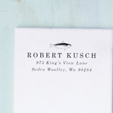 Fresh Catch Stamp - Vintage Fish Address Stamp | Wood Handle Stamp Address Stamps