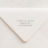 Classic Rule Stamp - Serif Couples Address Stamp | Self-inking Stamp Address Stamps