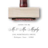 Custom Save The Date Address Stamp | "Soon to be" Stamp | Wooden Rubber Stamp Address Stamps