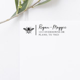 Honey Bee Return Address Stamp, Rectangle Self Inking Address Stamps