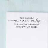 Future Mr. and Mrs. Return Address Stamp for Wedding InvitationsModern Serif Self-Inking Stamp | Clean and RefinedPersonalized Self-Inking Stamp Address Stamps