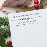 Future Mr. and Mrs. Address Stamp | Self Inking Return Address Stamp Address Stamps