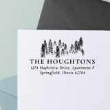 Personalized Pine Tree Address Stamp- Self-Inking Address Stamps