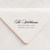 Formal Script Return Address Stamp | Self-Inking Stamp Address Stamps