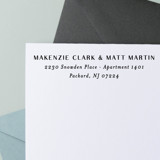 Classic Print Address Stamp | Wood Handle Stamp Address Stamps