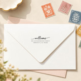 Bold Brush Stamp - Modern Signature Address Stamp | Self-inking Stamp Address Stamps